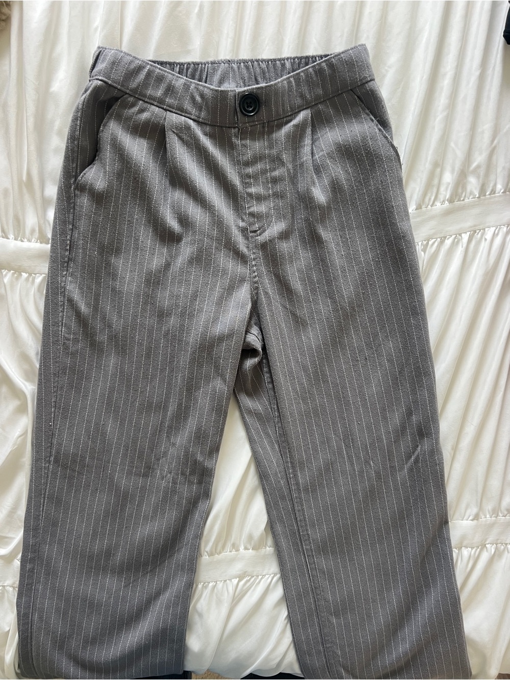 Abercrombie Kids 11/12 Gray Pinstripe Pants